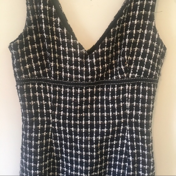 {Necessary Objects} Black + White Tweed Dress - Picture 2 of 7